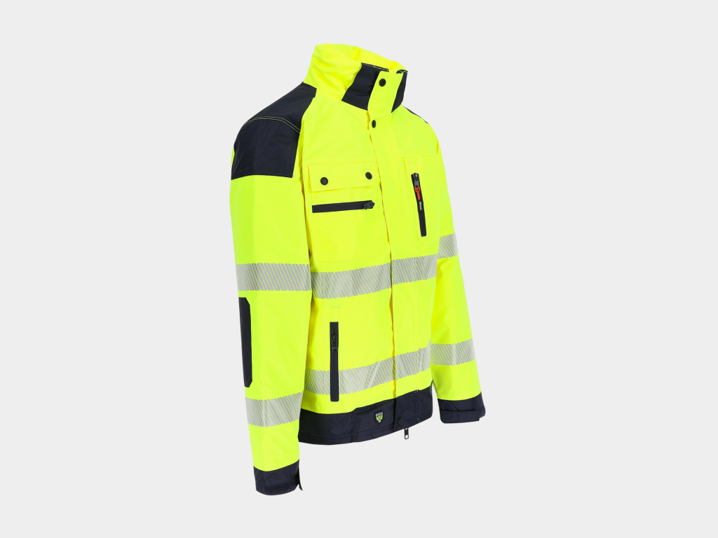 Hodor High Viz Veste bleu marine-jaune 2.png