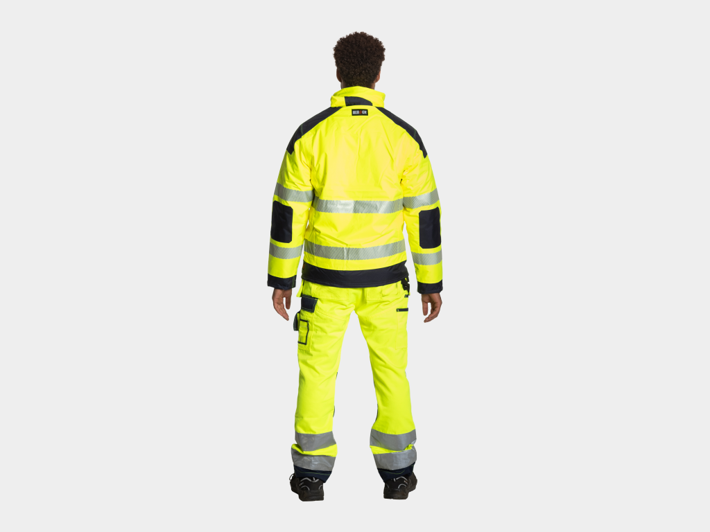 Hodor High Viz Veste bleu marine-jaune 11.png
