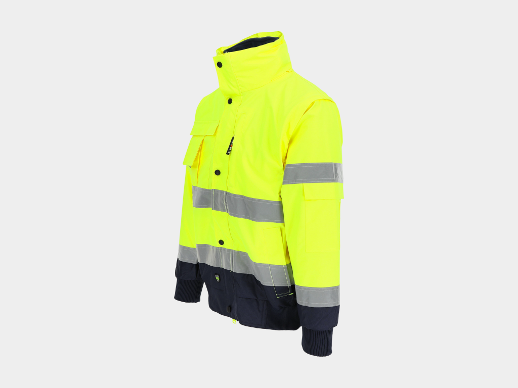 Tarvos High Viz Veste bleu marine-jaune 3.png