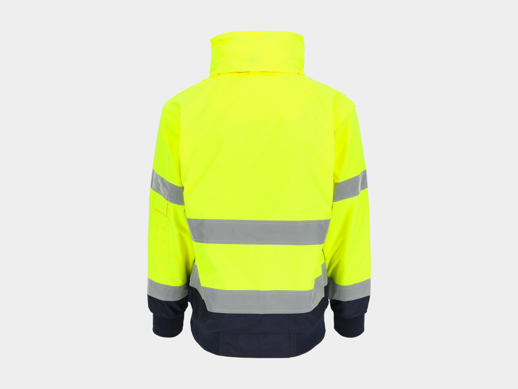 Tarvos High Viz Veste bleu marine-jaune 7.png