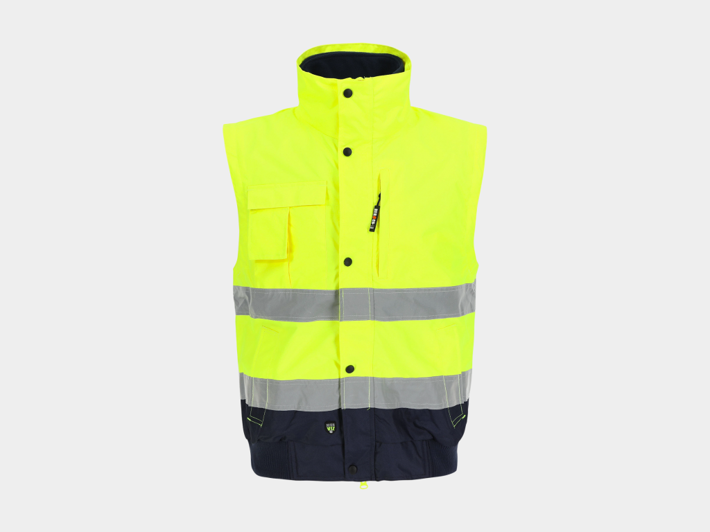 Tarvos High Viz Veste bleu marine-jaune 8.png
