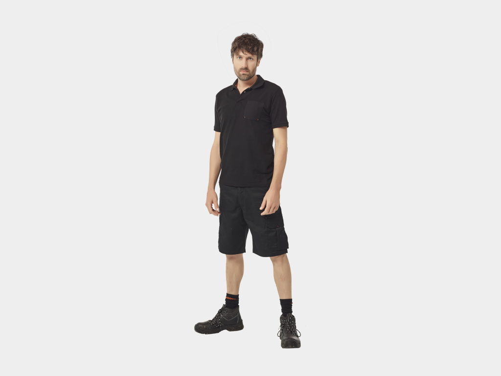 Leo Polo Manches Courtes noir 5.png
