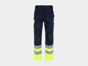 Olympus High Viz Pantalon bleu marine-jaune fluo 4.png