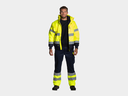 Olympus High Viz Pantalon bleu marine-jaune fluo 5.png