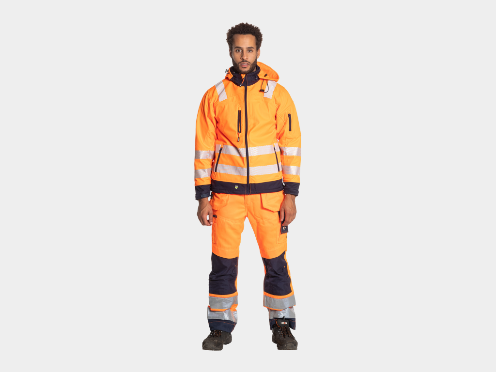 Styx High Viz Pantalon orange fluo-bleu marine 5.png
