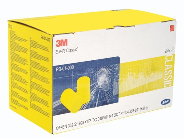 Bouchons d'Oreille 3M, Sans Cordelette, 200 paires