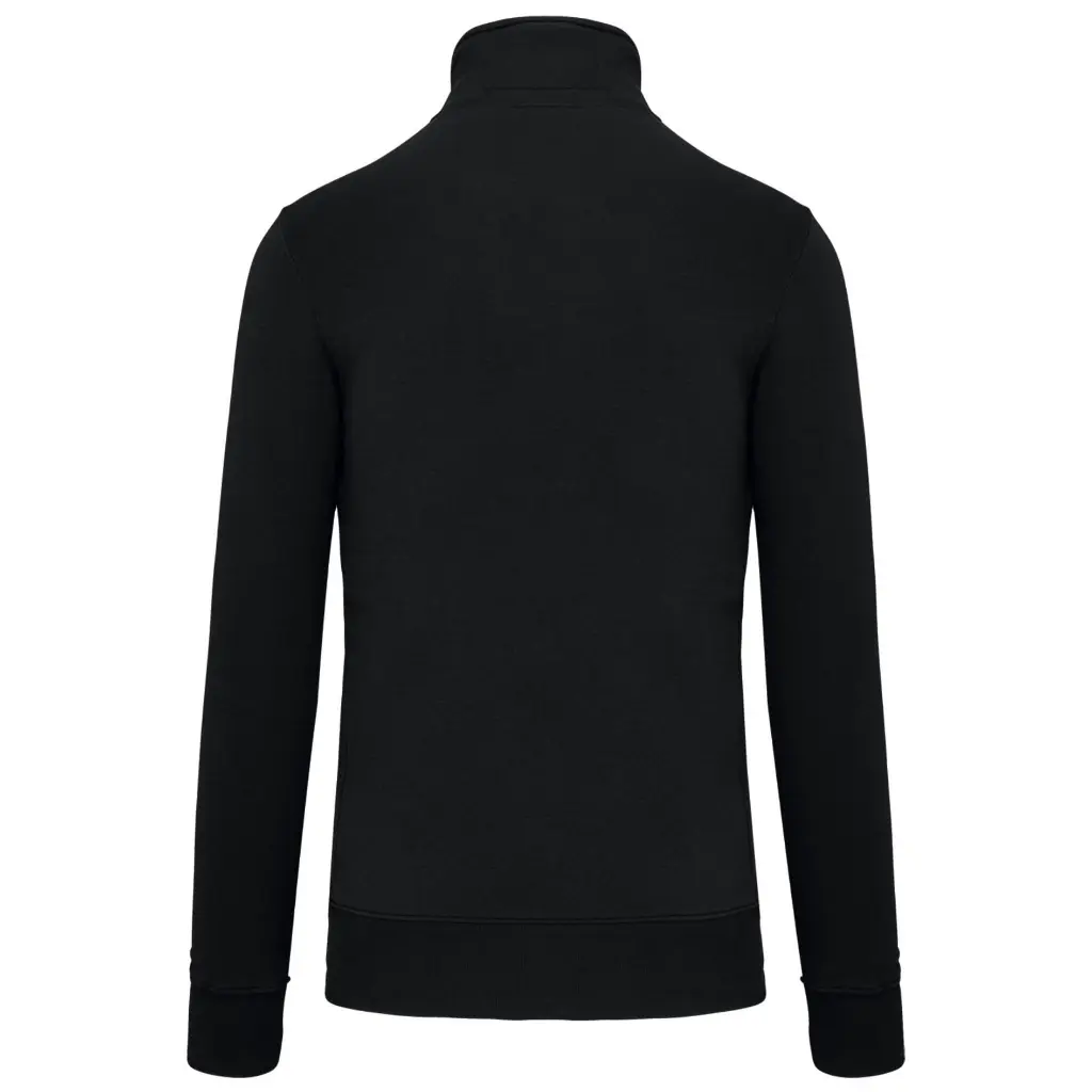 K487 - Sweat-Shirt Col Zippé Homme noir 2.webp