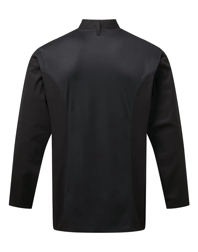 PR903 - Veste Chef Cuisinier Manches Longues Coolchecker® noir 2.webp