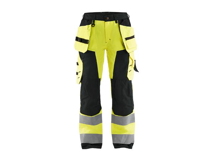 Pantalon Artisan Haute-Visibilité Femme 7156 (Jaune fluo/Noir, C34)