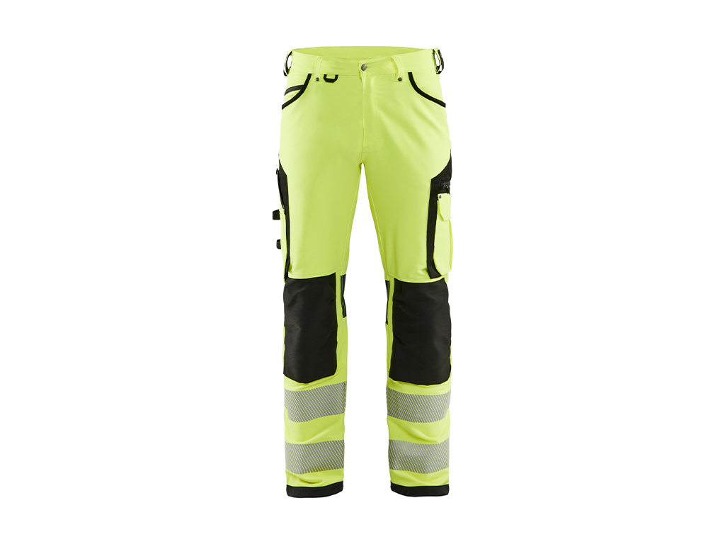 Pantalon Haute-Visibilité Stretch 4D 1197 (Jaune fluo/Noir, C44)