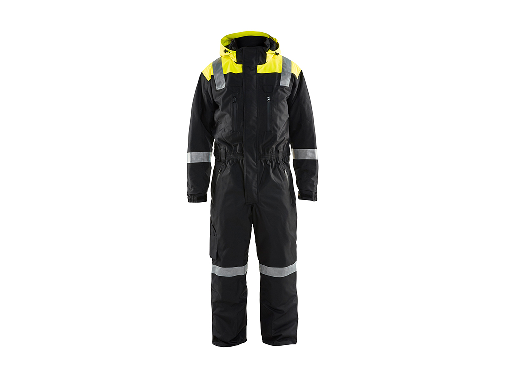 Combinaison Hiver Manches Longues à Capuche Détails Fluo 6787