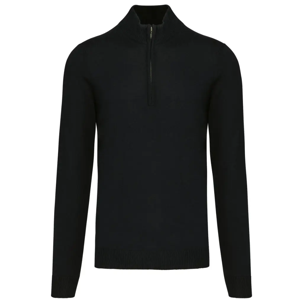 K970  - Pull 1/4 Zip Homme (Noir, S)