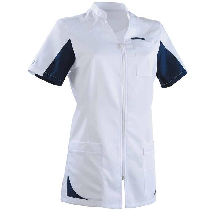 Tunique Sandrine Bicolore (Blanc/Bleu marine, 00)