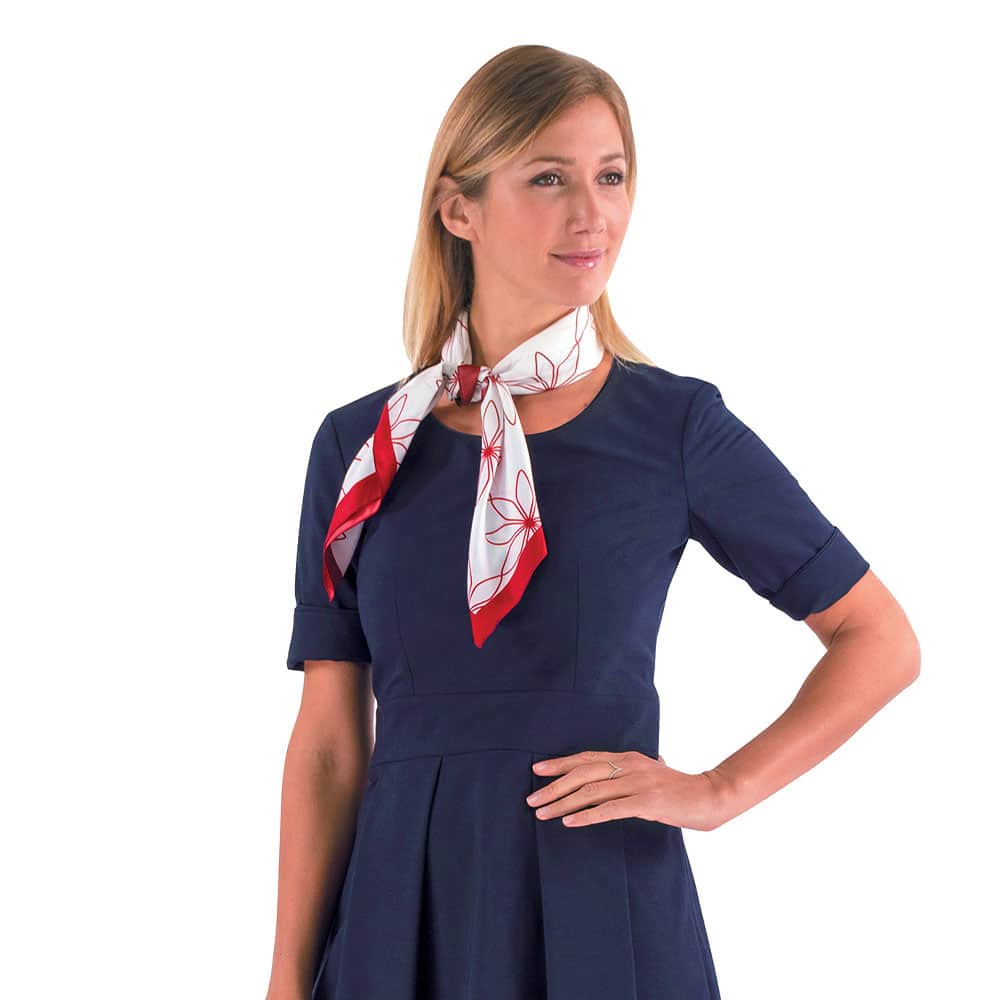 Foulard Madame Blanc et Rouge