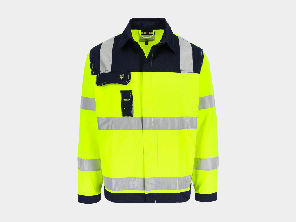 Hydros High Viz Veste (Bleu marine/Jaune fluo, S)